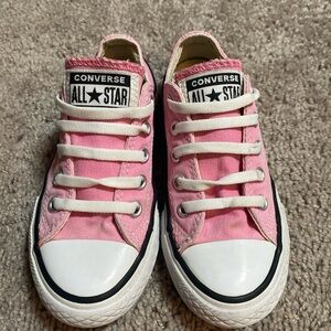 Converse All Star Chuck Taylor Pink Low Top Canvas Sneakers SZ 10.5